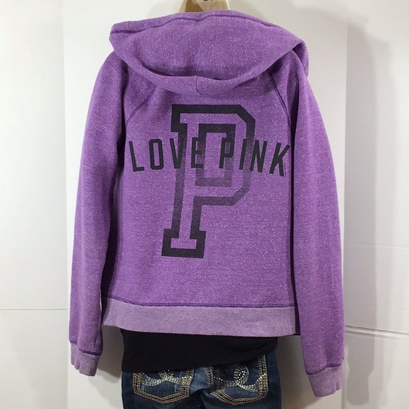 VS Pink purple zip front cardigan jacket M - Picture 7 of 11